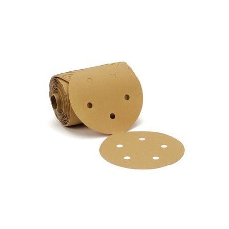 3M StikitTM Gold Disc Roll D/F, 01623, 5 in, P220A, 175 discs per roll, 175PK 7100080109